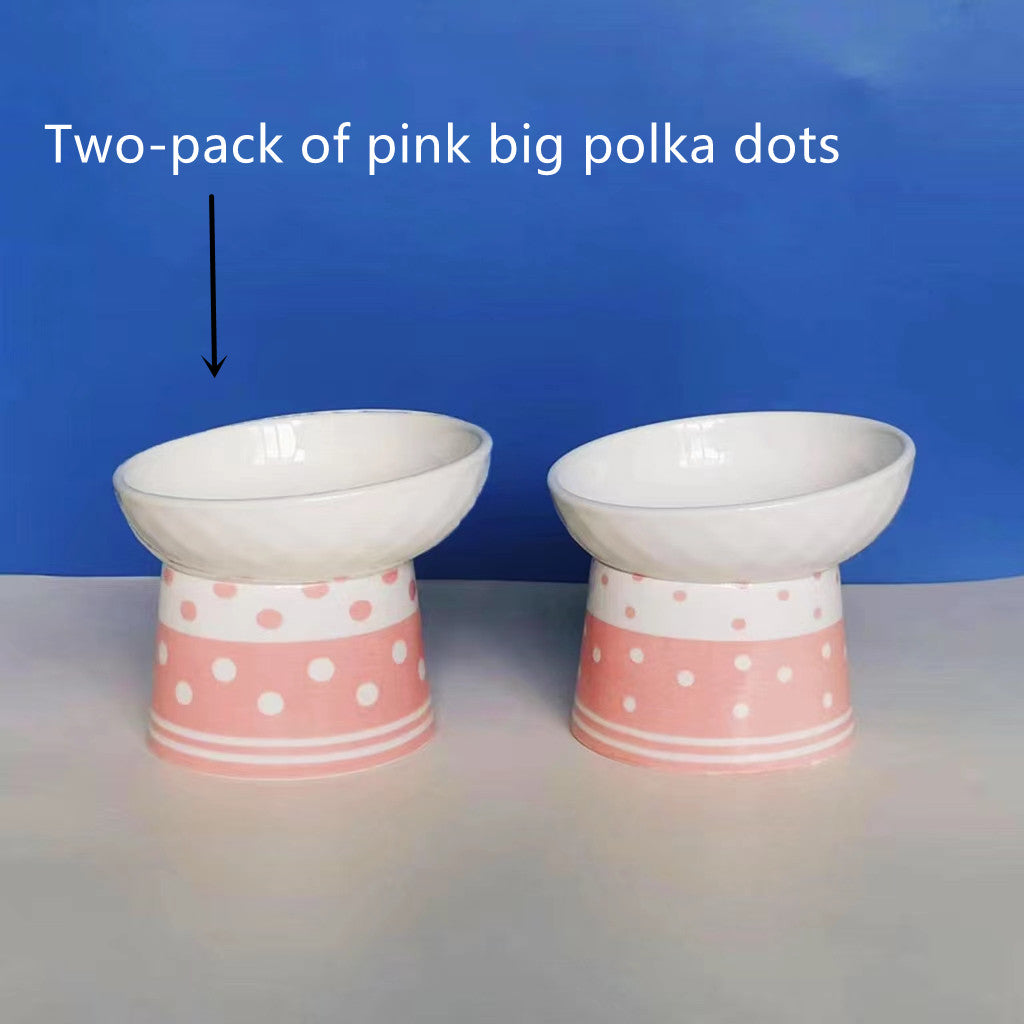 Katzenkeramik-Bowl mit Polka-Dot-Design – Bild 8 | LuxeStyle