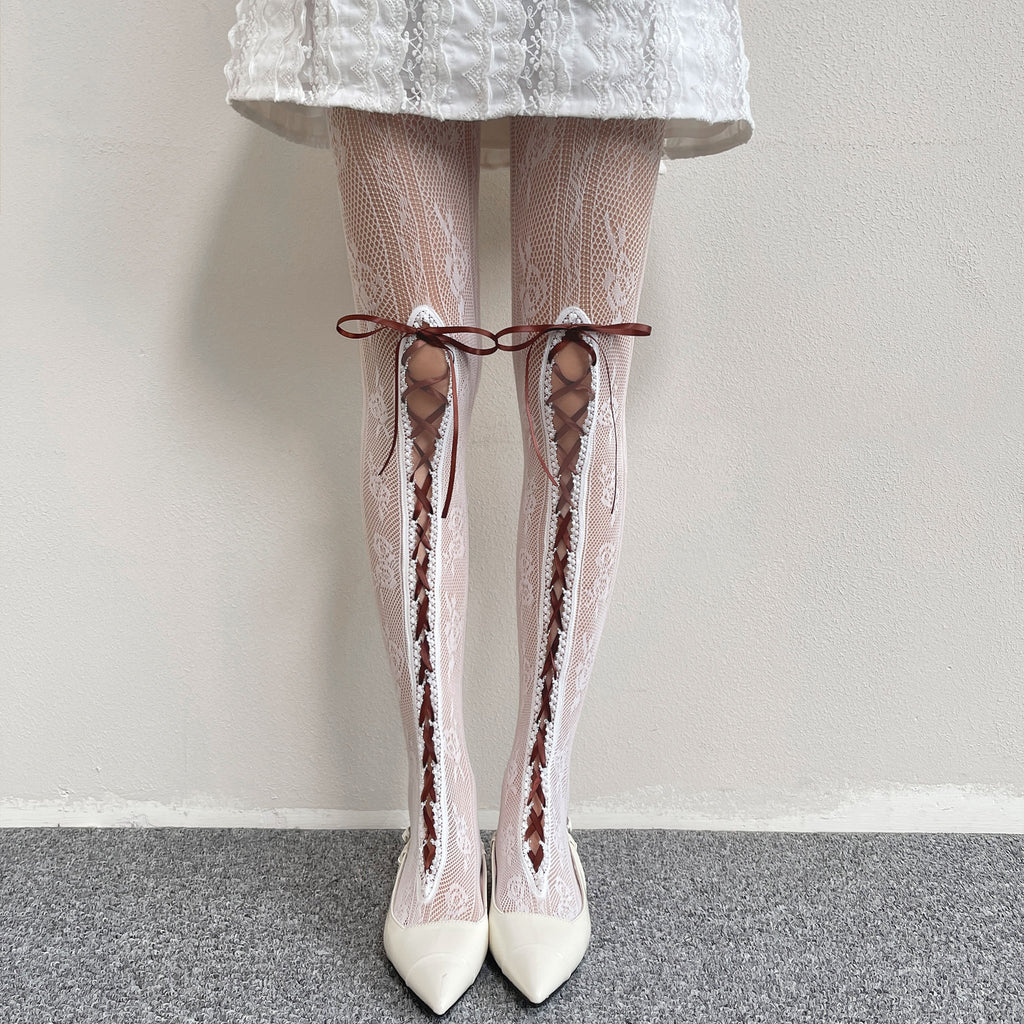 Strap Lace Sexy Pantyhose For Women