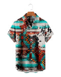 Herren Freizeit-Shirt mit Digital-Streifenmuster