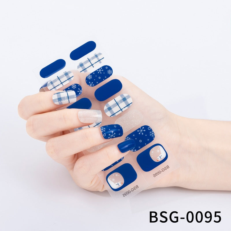 Semi-cured Gel-Nagelsticker 3D-Bronzing – Bild 8 | LuxeStyle