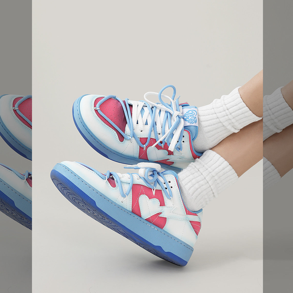 Unisex Sportschuhe mit Herz-Riemen – Bild 2 | LuxeStyle
