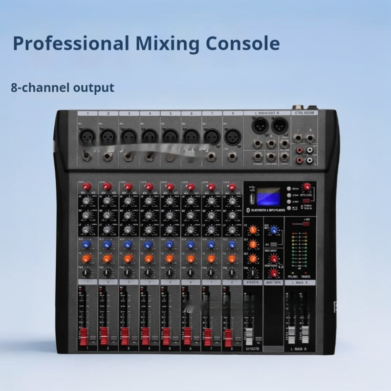 8-Kanal-Mischpult mit USB und Bluetooth | LuxeStyle