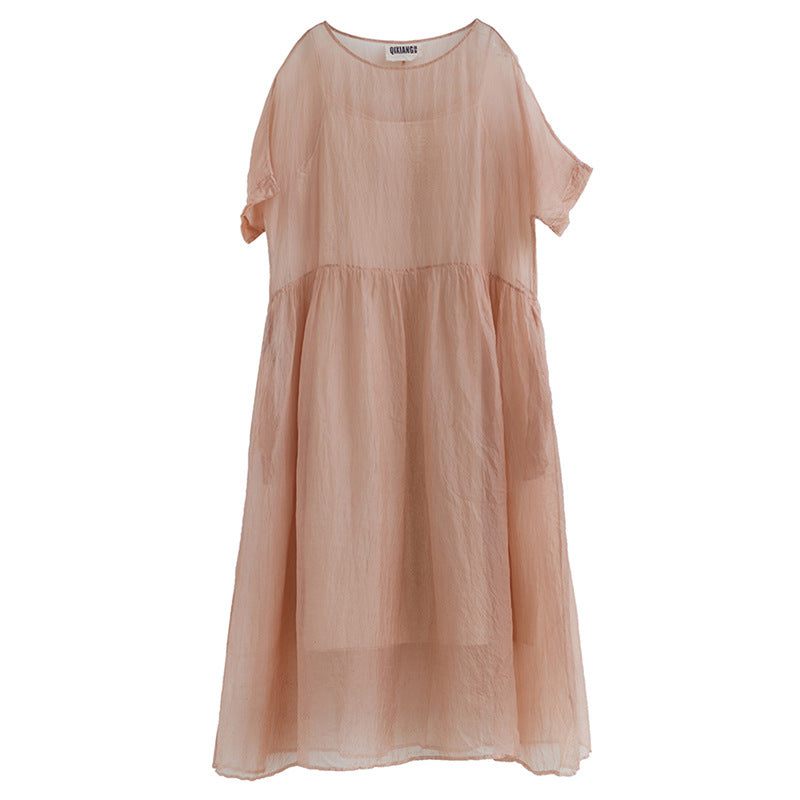 Sommerdress aus Seidensamt – Bild 5 | LuxeStyle