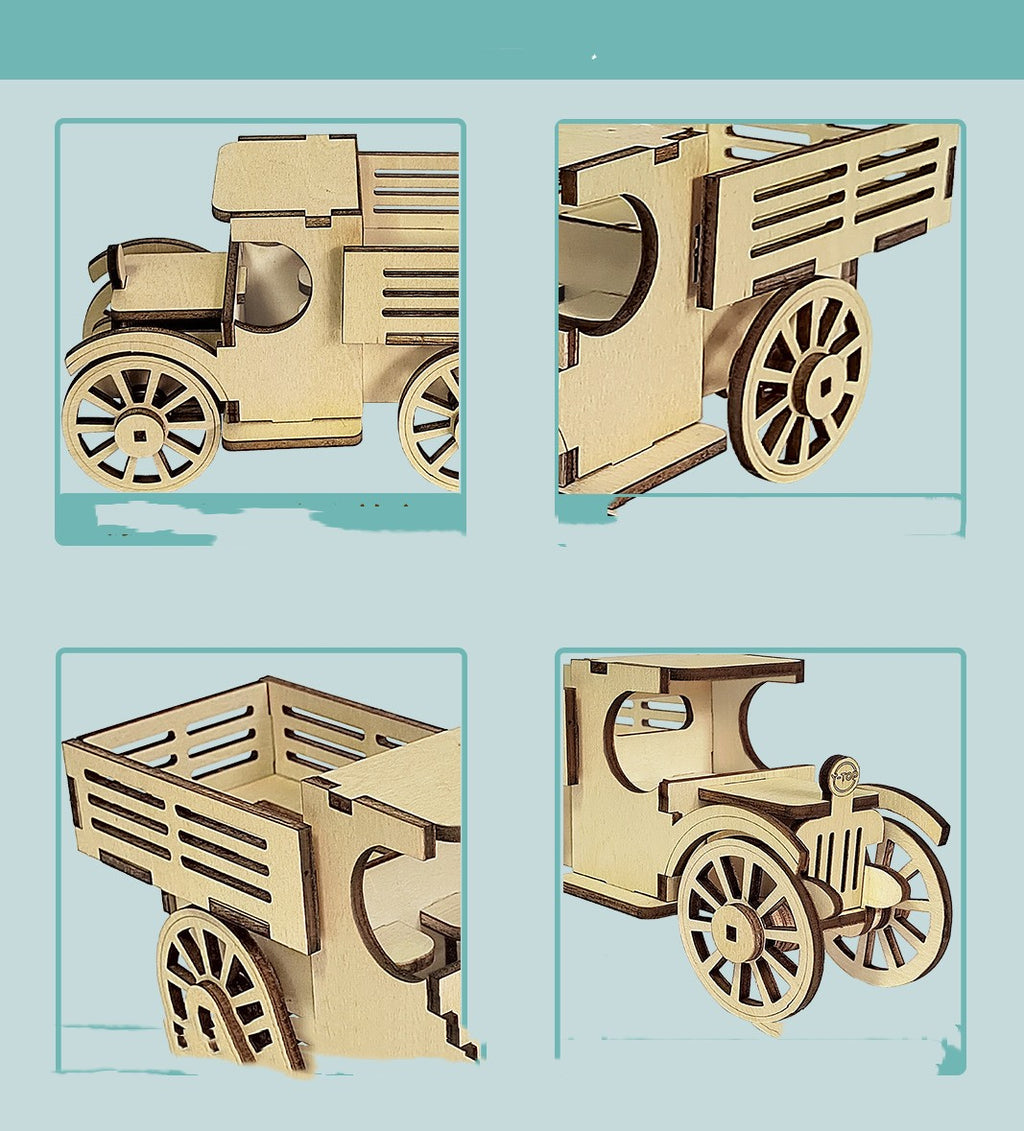 Holz 3D Puzzle Baufahrzeug Modell – Bild 4 | LuxeStyle