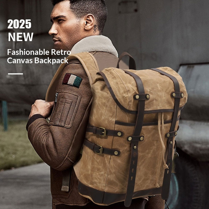 Leisure Travel Bag aus Canvas mit Kuhleder – Bild 5 | LuxeStyle