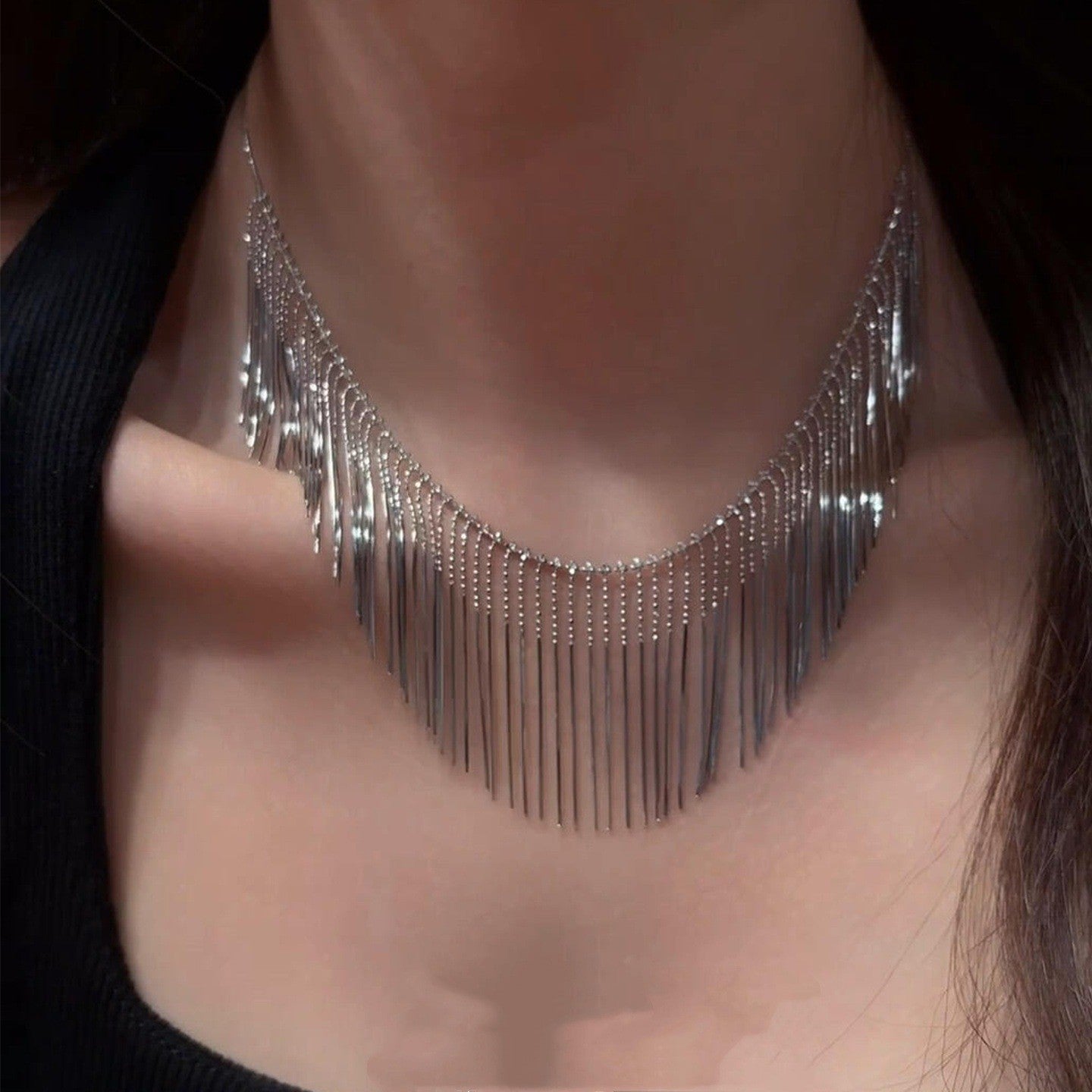 Silberner Tassel-Schmuck