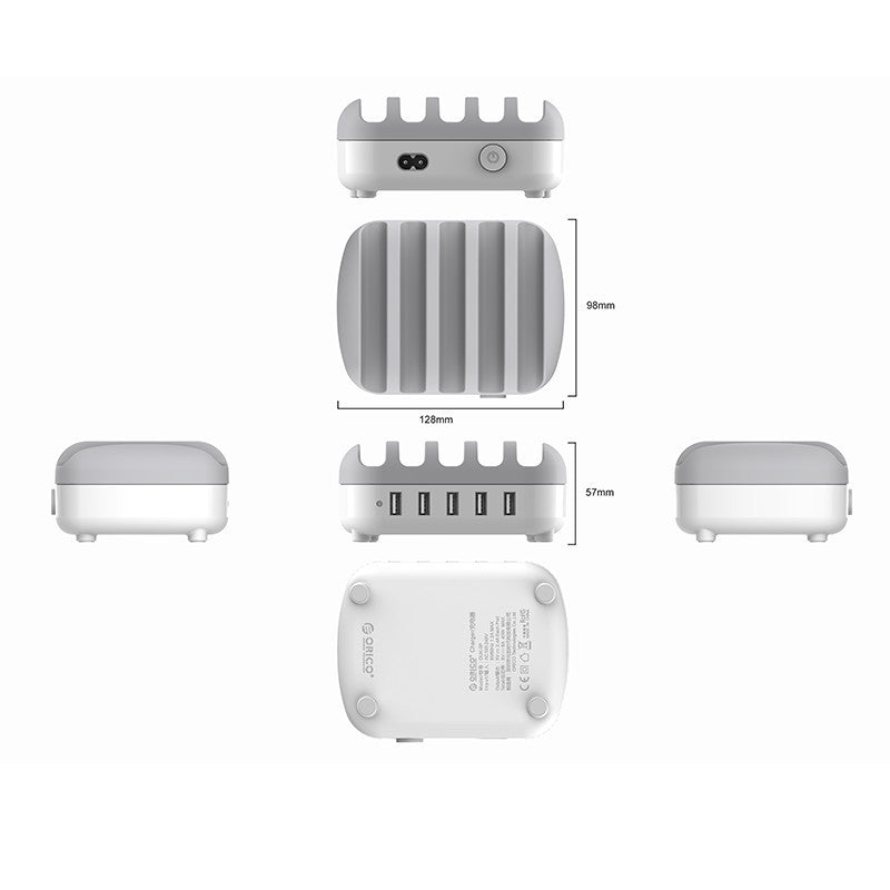 ORICO 5-Port USB-Ladestation 40W