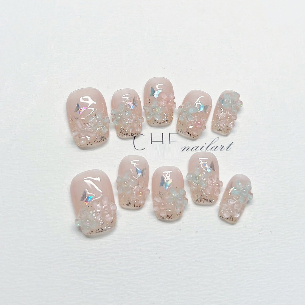 Sommerliches Blumen-Nagelset zum Aufkleben · Press-on-Nägel – Bild 7 | LuxeStyle