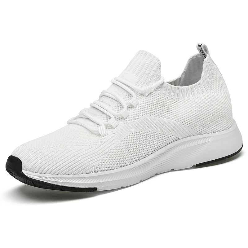 Weisser Sneaker mit verstecktem 7 cm Absatz – Bild 13 | LuxeStyle