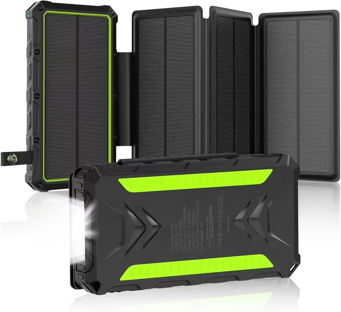 20’000mAh Solar Powerbank mit Wireless Charging