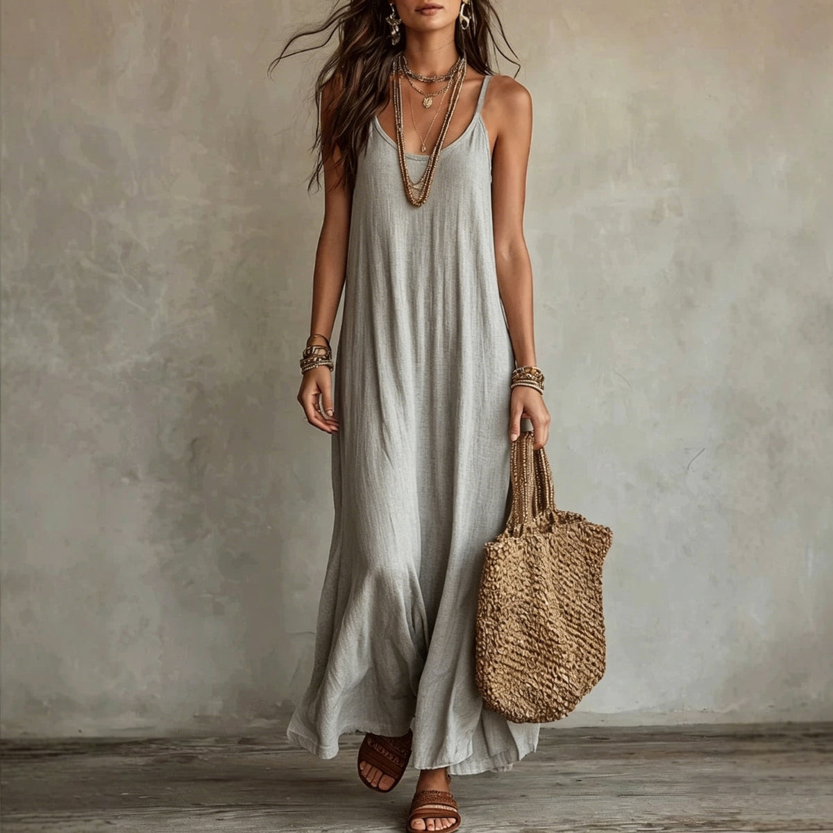 Boho-Maxikleid im Loose-Fit – Bild 12 | LuxeStyle