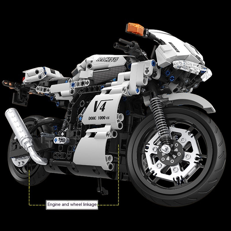 7047 Rennmotorrad Bausteine für Kinder