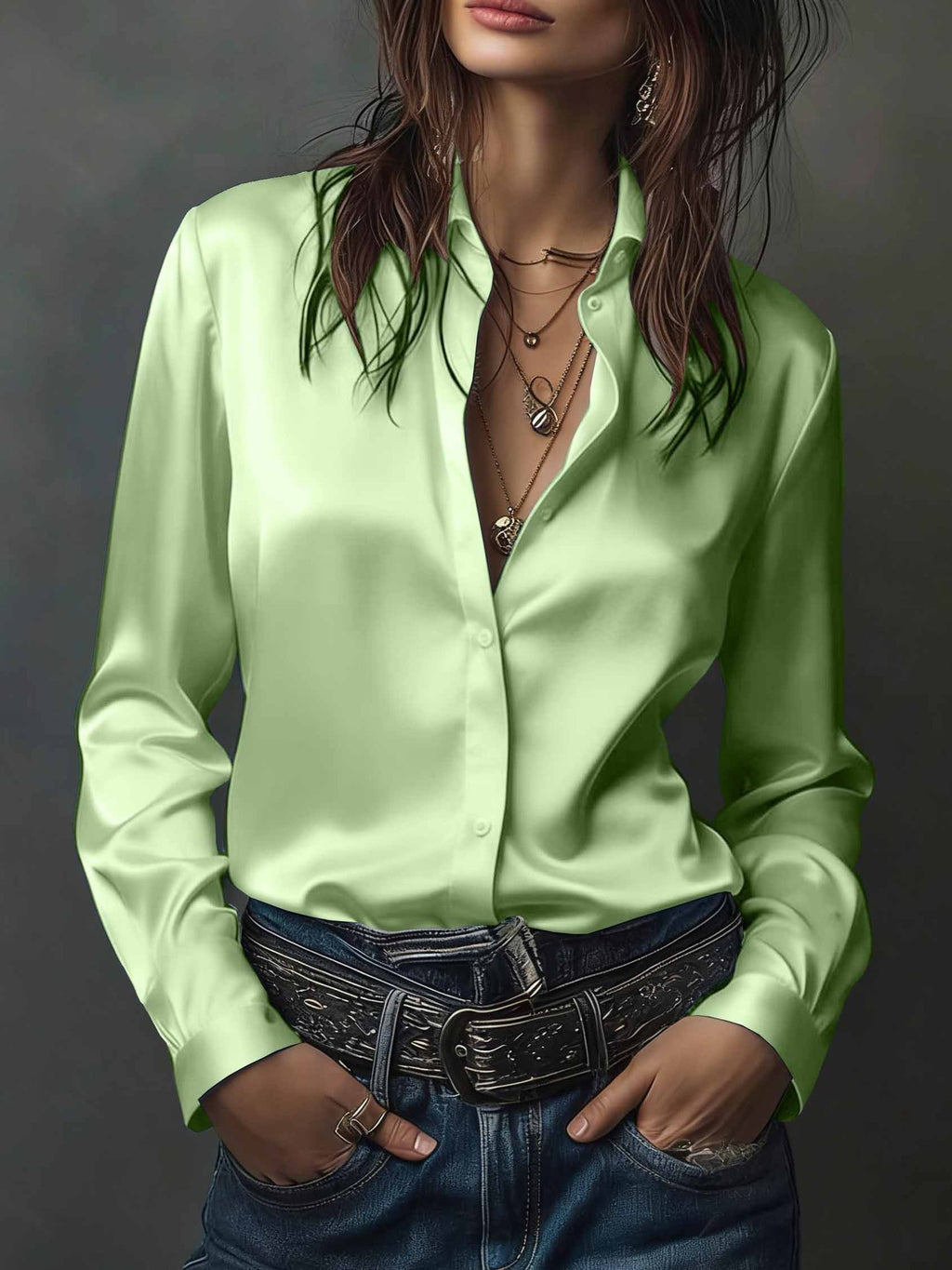 Elegantes Satinhemd im Western-Stil – Bild 11 | LuxeStyle