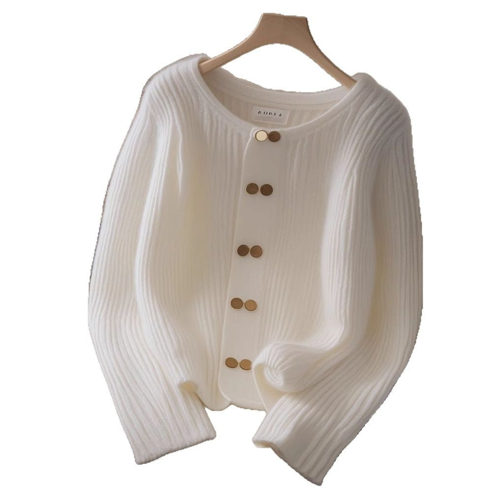 Kurzes Stricktop für Damen, Langarm – Bild 3 | LuxeStyle