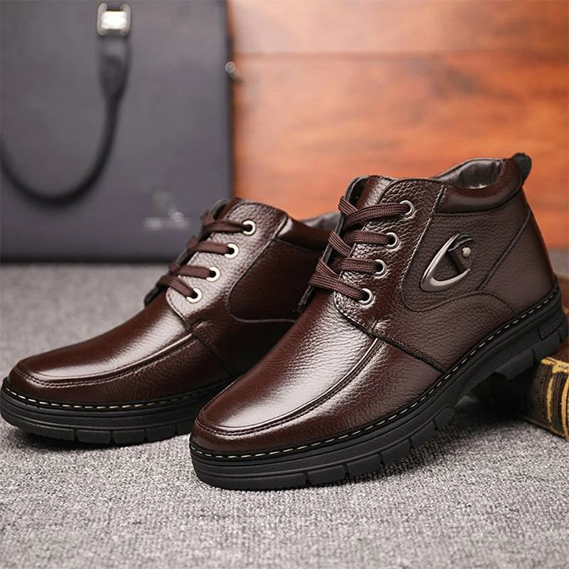 Warme Winter-Lederstiefel für Herren – Bild 3 | LuxeStyle