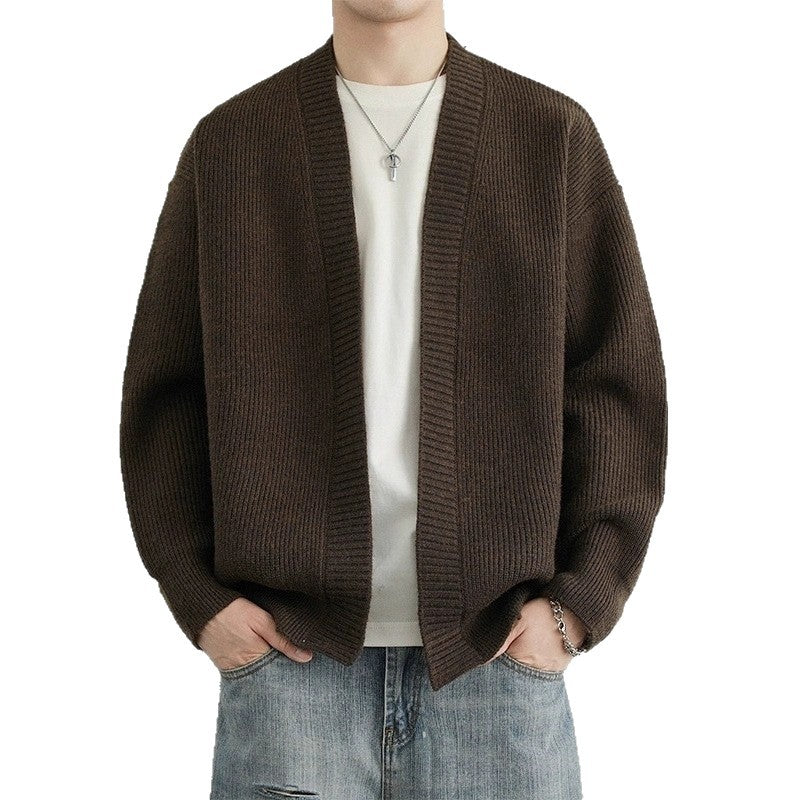Retro-Style Weit Geschnitten Casual Chic Cardigan