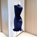 Elegantes Bodycon Meerjungfrauenkleid mit Rüschensaum