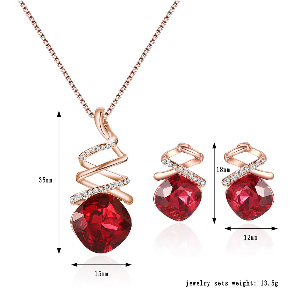 Bridal Schmuckset Halskette & Ohrringe