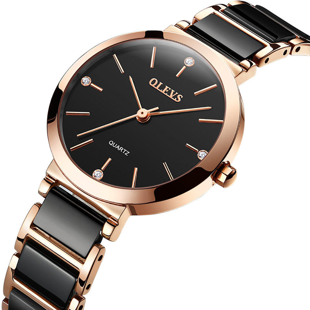 Wasserdichte Damen-Armbanduhr aus Edelstahl | LuxeStyle