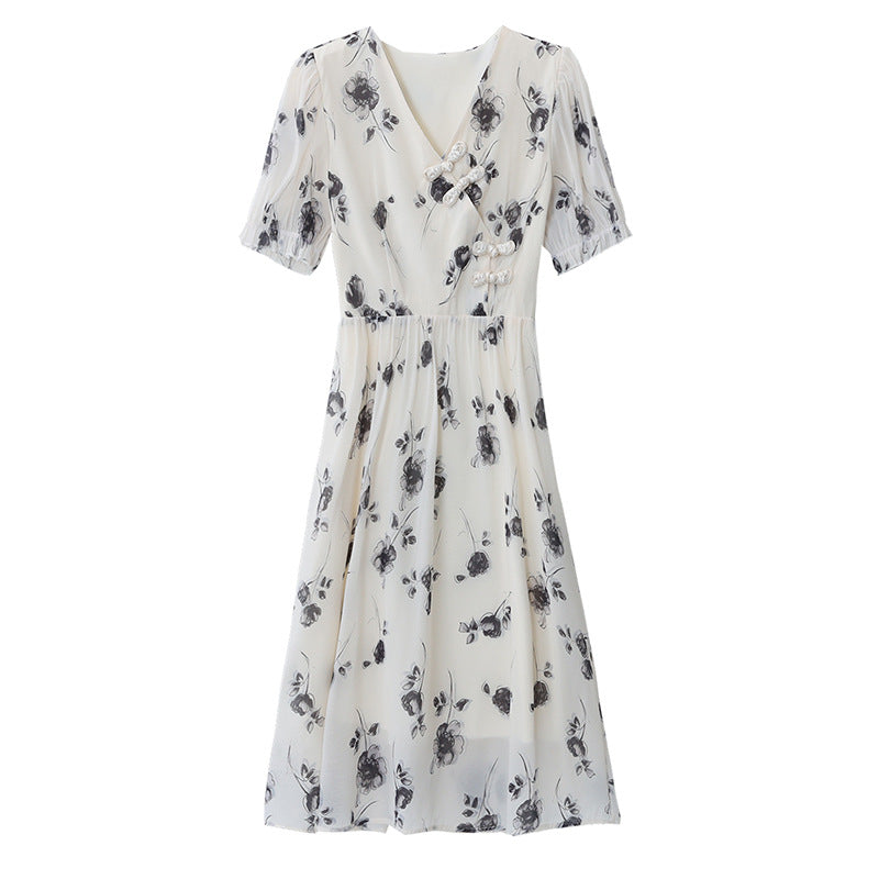 Elegantes Chiffon-Kleid