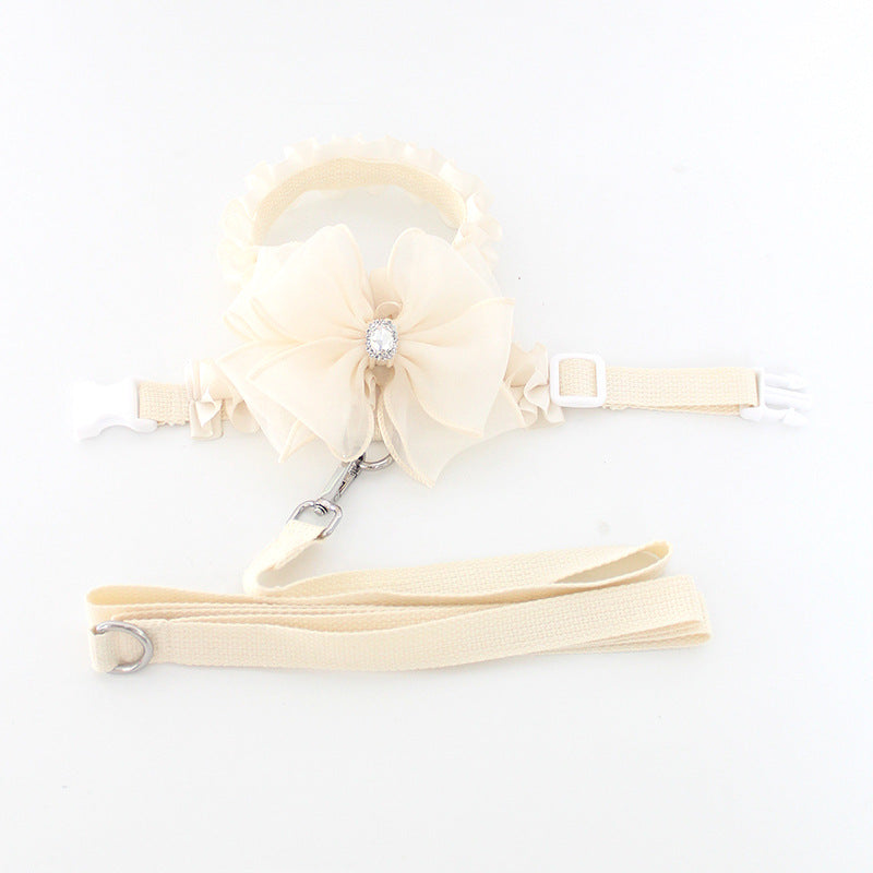 Hundegeschirr mit Leine und Fliege | LuxeStyle