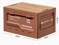 Camping-Storage-Box mit Holzdeckel