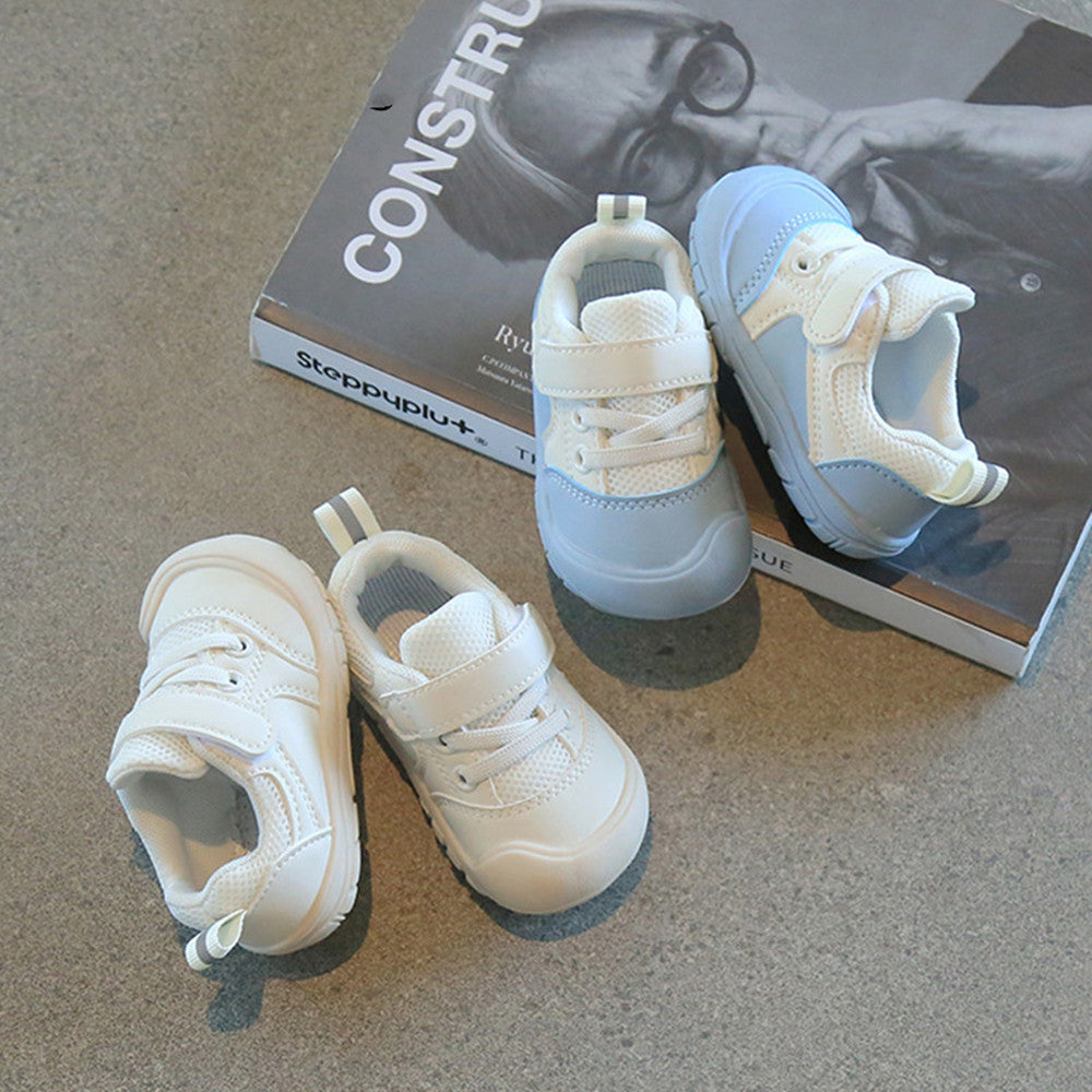 Laufschuh für Kleinkind – blau/weiss, PU-Oberfläche – Bild 6 | LuxeStyle