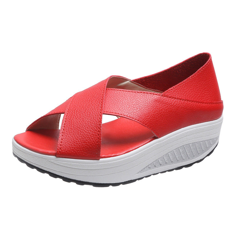 Atmungsaktive Casual Sandalen mit Fischmund‑Design | LuxeStyle