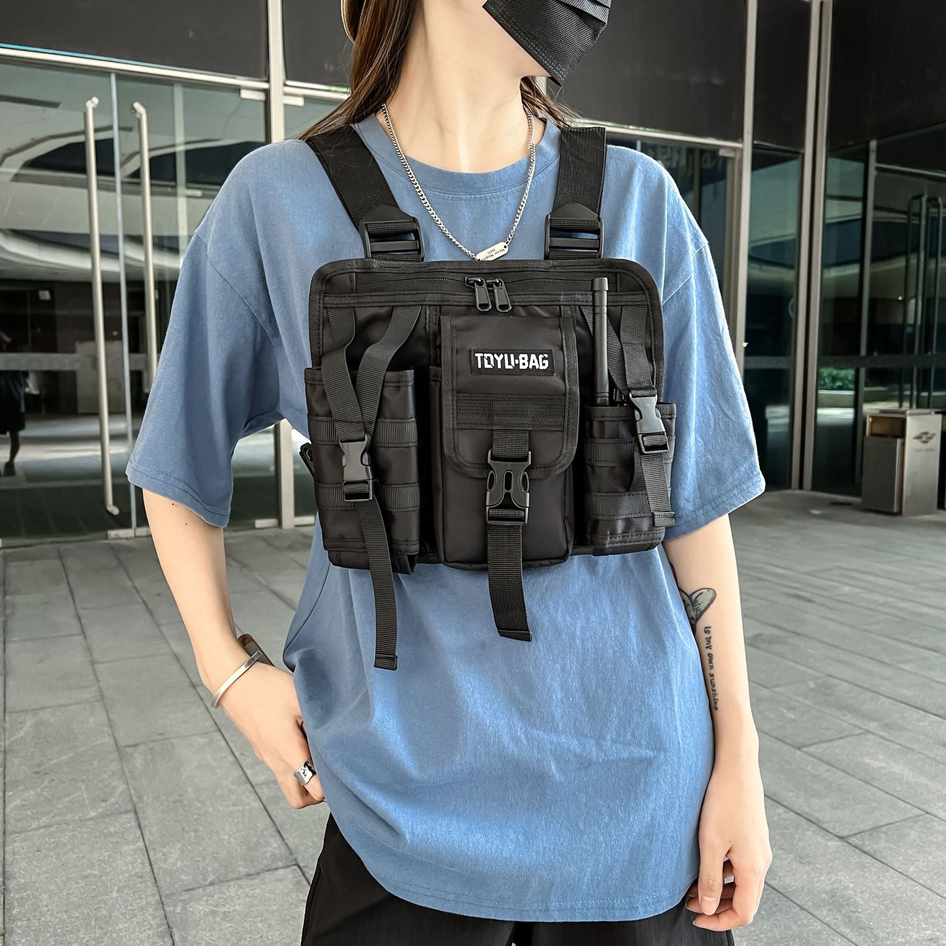 Street Vest Style Schulter-Brusttasche