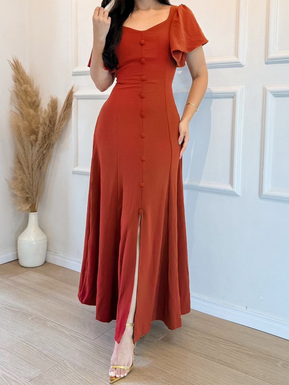 Blumenrosa-Linienkleid – Bild 4 | LuxeStyle