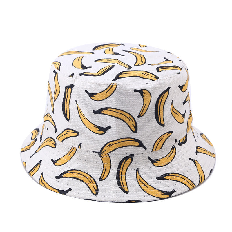 LuxeStyle Bucket Hat «Banana» · Schwarz, Print – Bild 3 – LuxeStyle Schweiz