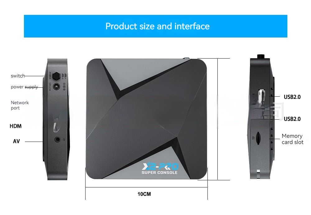 3-in-1 Retro Gaming & Media Box – Ansicht 4