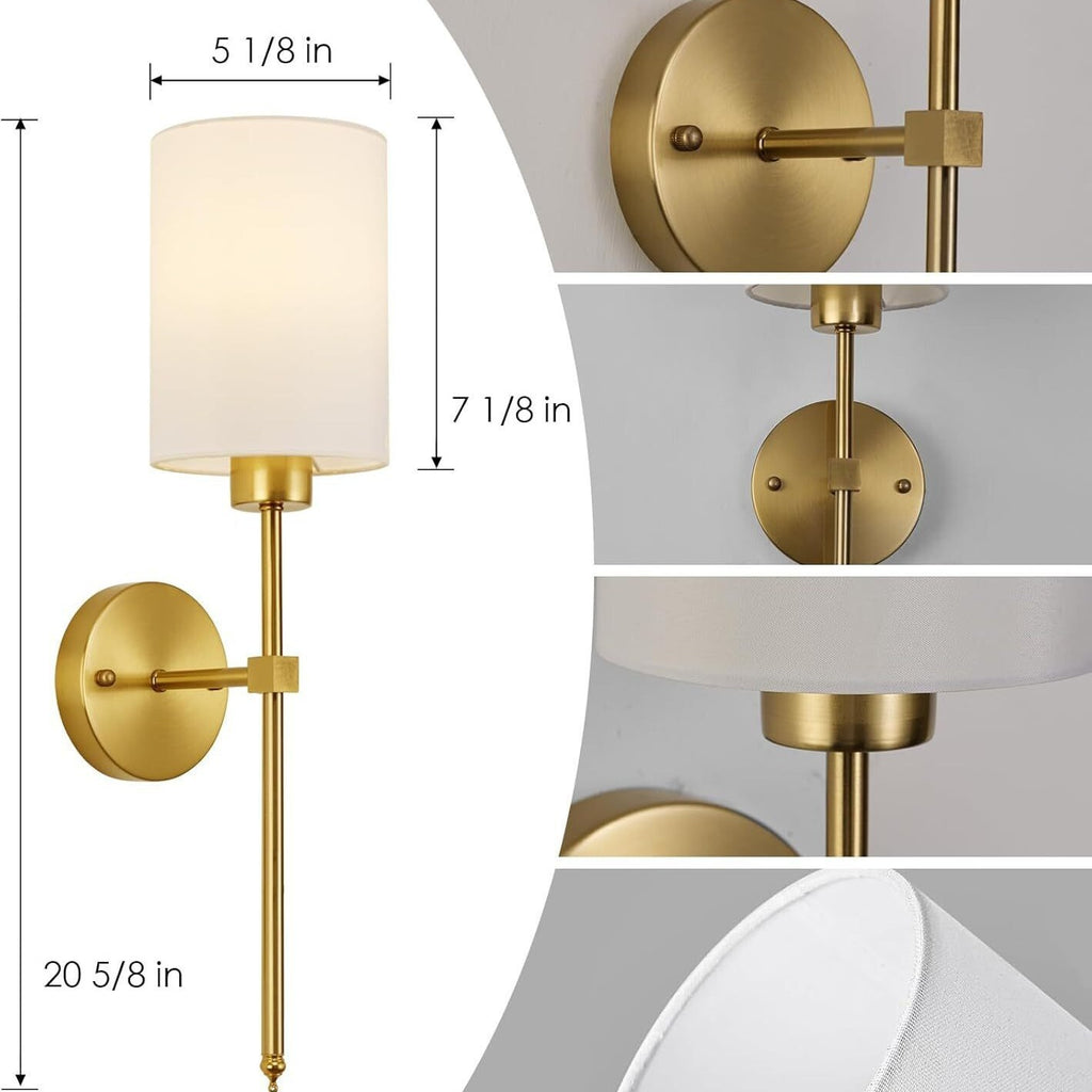 Zylindrische RGB Wandleuchte mit Stoffschirm – Bild 9 | LuxeStyle