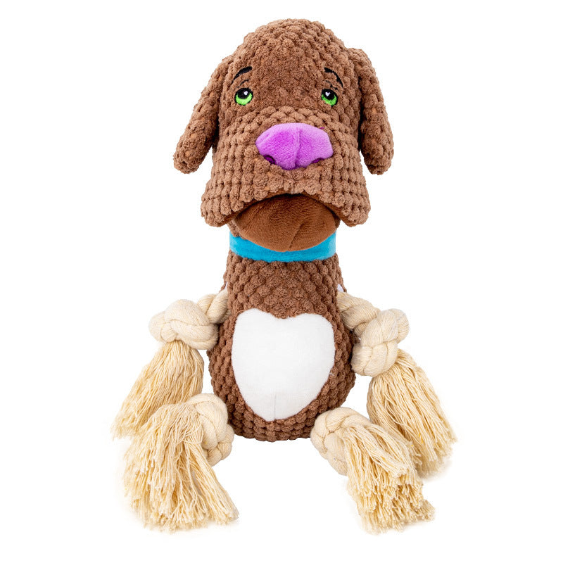 Hunde-Plüschtier mit Beissring