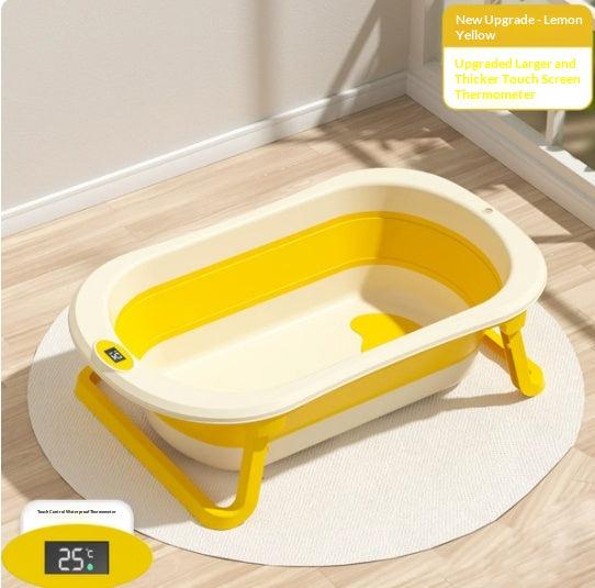 Faltbare Babywanne mit Temperatursensor