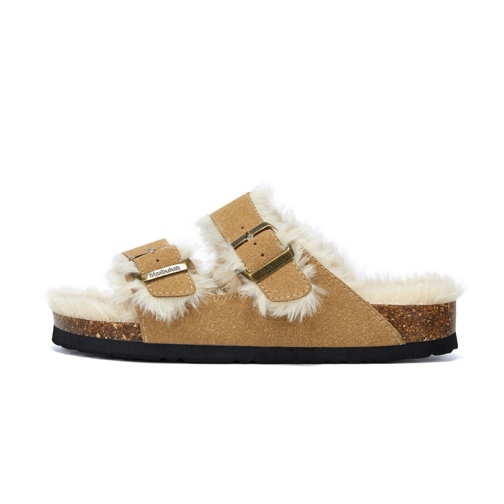 Boken Kork-Slipper aus Veloursleder – Bild 5 | LuxeStyle