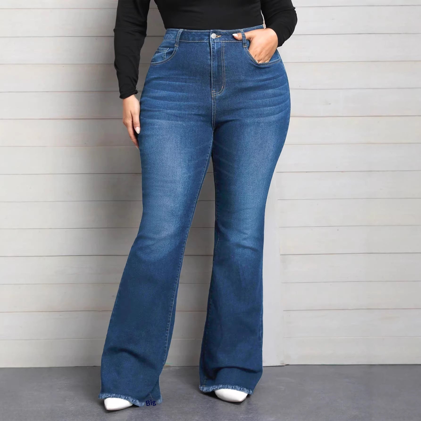 Mid-Rise Flared Jeans