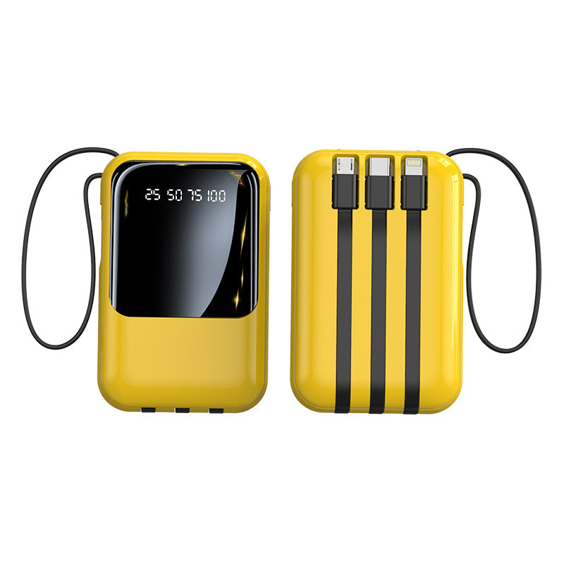 Kompakte Powerbank mit Schnellladekabel