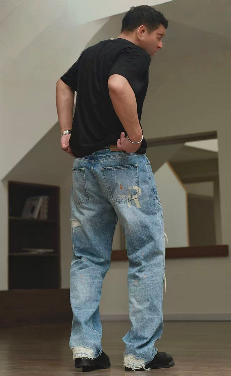 Gerade Herren-Hosen ohne Stretch