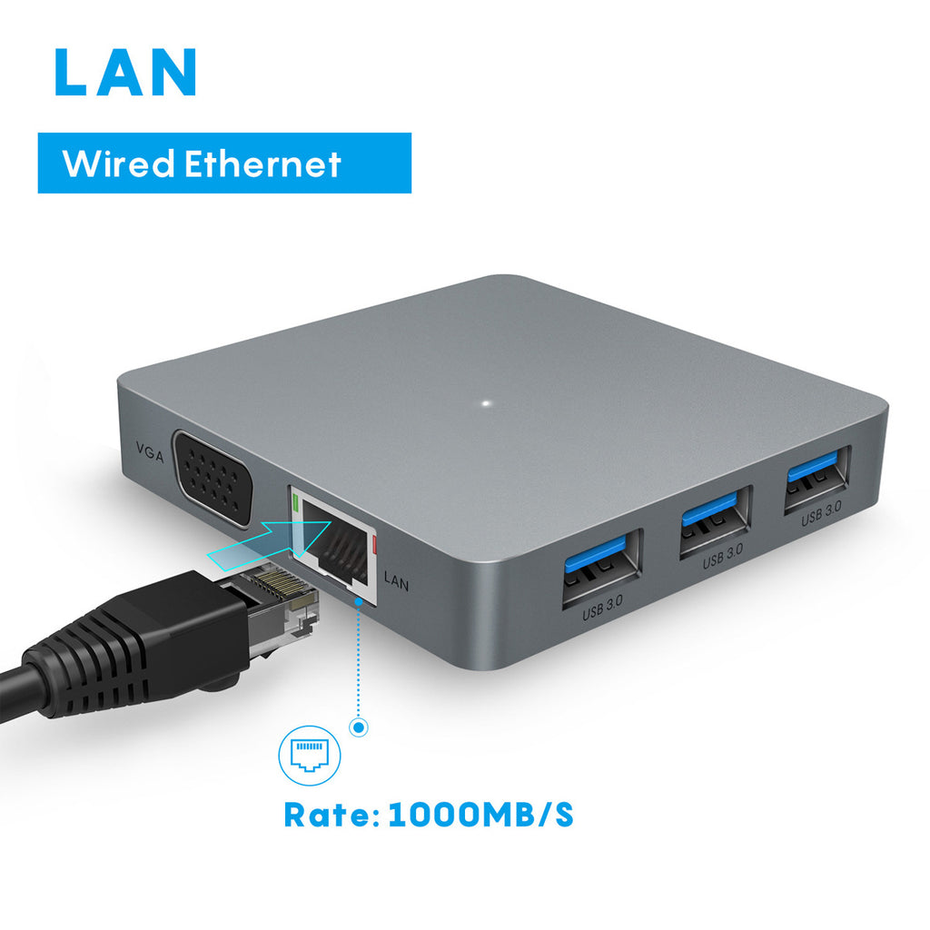 USB-C Dockingstation 11-in-1 HDMI VGA RJ45 USB – Bild 3 | LuxeStyle
