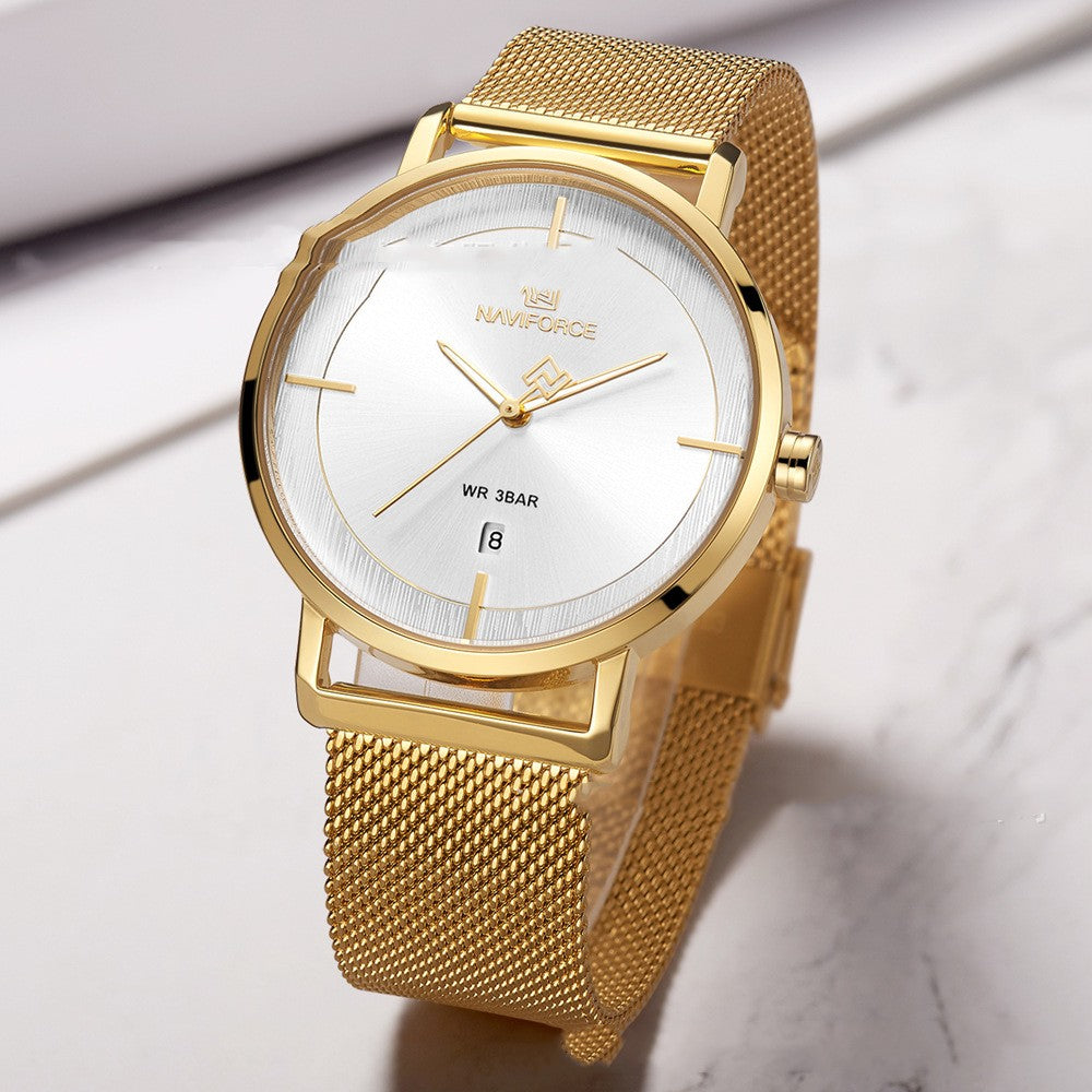 Quarz-Armbanduhr mit Kalenderfunktion