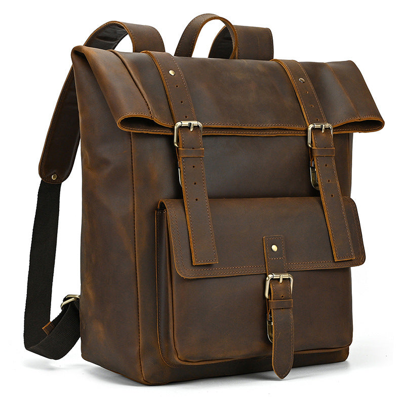 Retro-Lederrucksack für Herren – Bild 8 | LuxeStyle