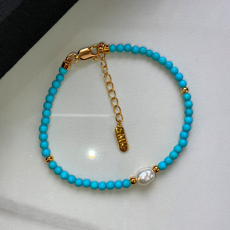 Perlen- & Türkis-Armband/Halskette – Bild 4 | LuxeStyle