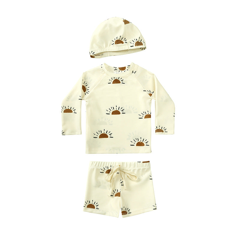 Kinder Langarm-Badeanzug mit Cartoon-Muster – Bild 8 | LuxeStyle