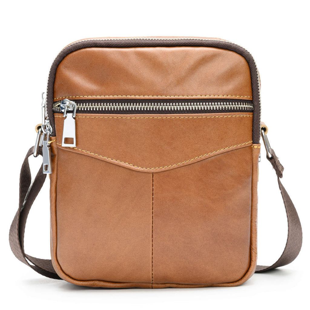 Echtes Leder Messenger-Tasche – Retro-Design – Bild 3 | LuxeStyle