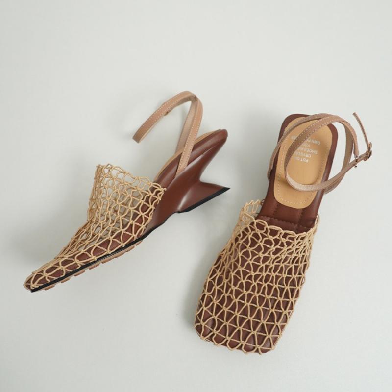 Vintage Weave Chunky Heel Sandalen – Bild 4 | LuxeStyle