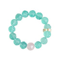 Armband mit facettierten grünen Fluoritperlen | LuxeStyle