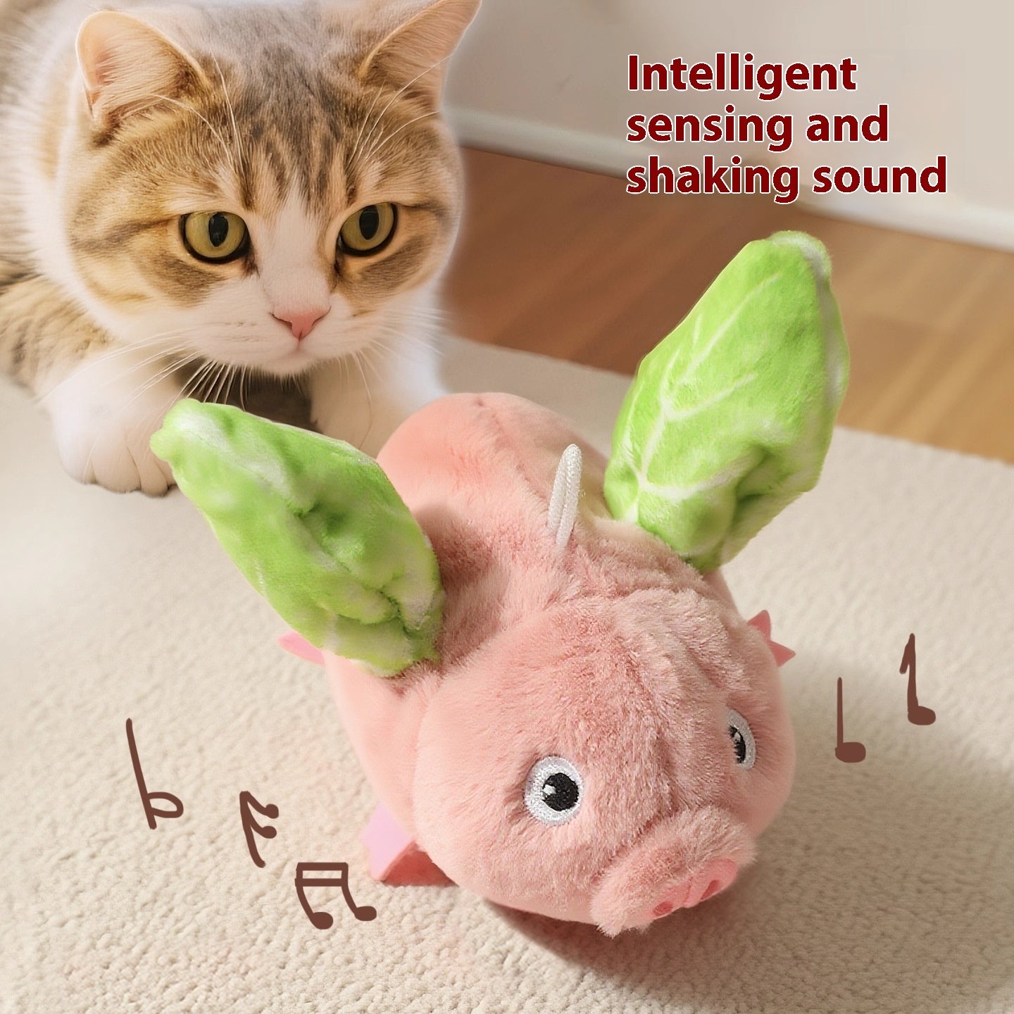 Elektrisches Schwein Katzen-Spielzeug mit Sound