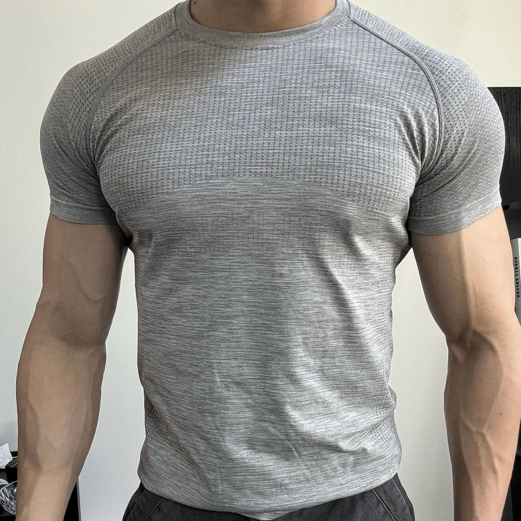 Schnelltrocknendes Kurzarm-Sportshirt für Herren