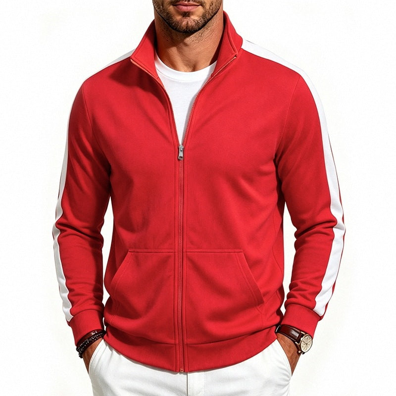 Herren-Jacke Relaxed Fit Sporty Zip-Up